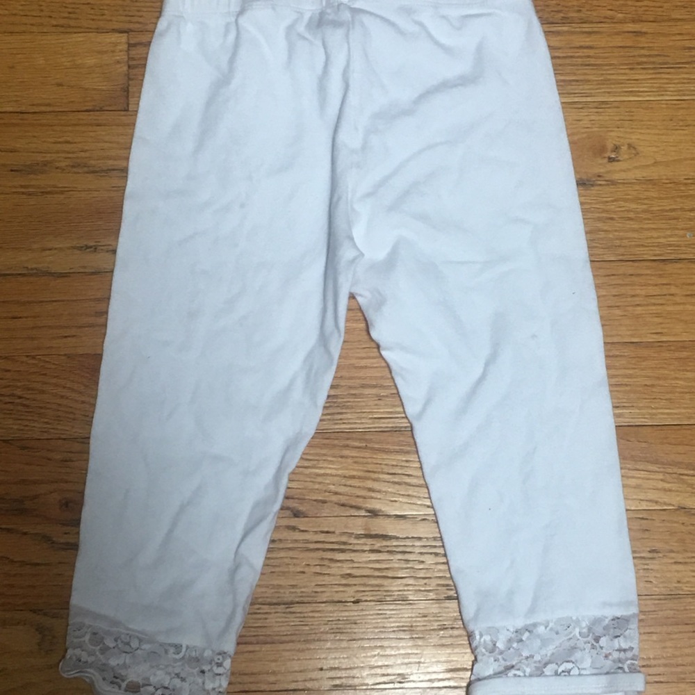White Church Pants with Detail At the Ankles